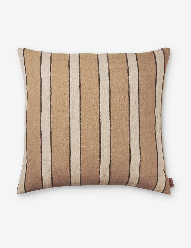 Soft and Fluffy Pillows for Bedroom ComfortBrown Cotton Pillow by Ferm Living