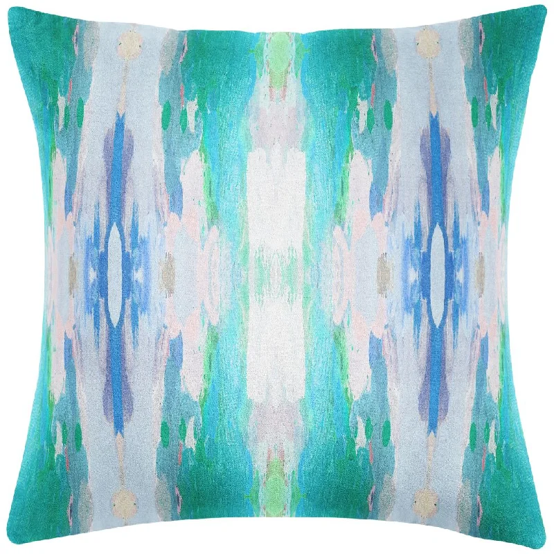 Round Pillows for Boho-Style InteriorsFlower Child Teal 26x26 Pillow