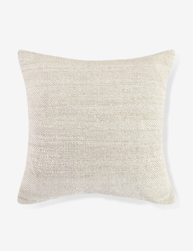 Bolster Pillows for Sofa DecorationDara Jute Pillow 22" x 22", Ivory