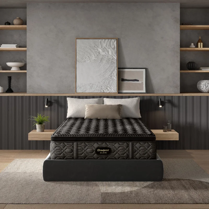 Gel - infused memory foam mattresses for cooler sleepBeautyrest Black® Series One 14.5" Medium Pillow Top Mattress Gel - infused memory foam mattresses for cooler sleepBeautyrest Black® Series One 14.5" Medium Pillow Top Mattress