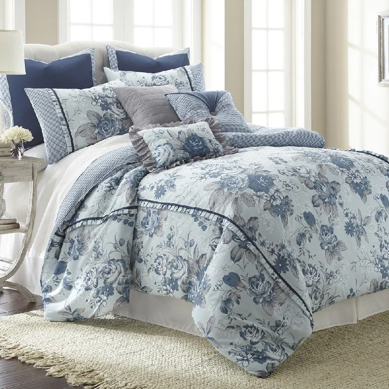 Cotton - filled comforters for a breathable and natural sleep experienceModern Threads 8-piece Floral Farmhouse comforter set