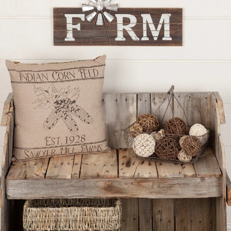Cooling Pillows for Hot SleepersSawyer Mill Charcoal Corn Feed Pillow