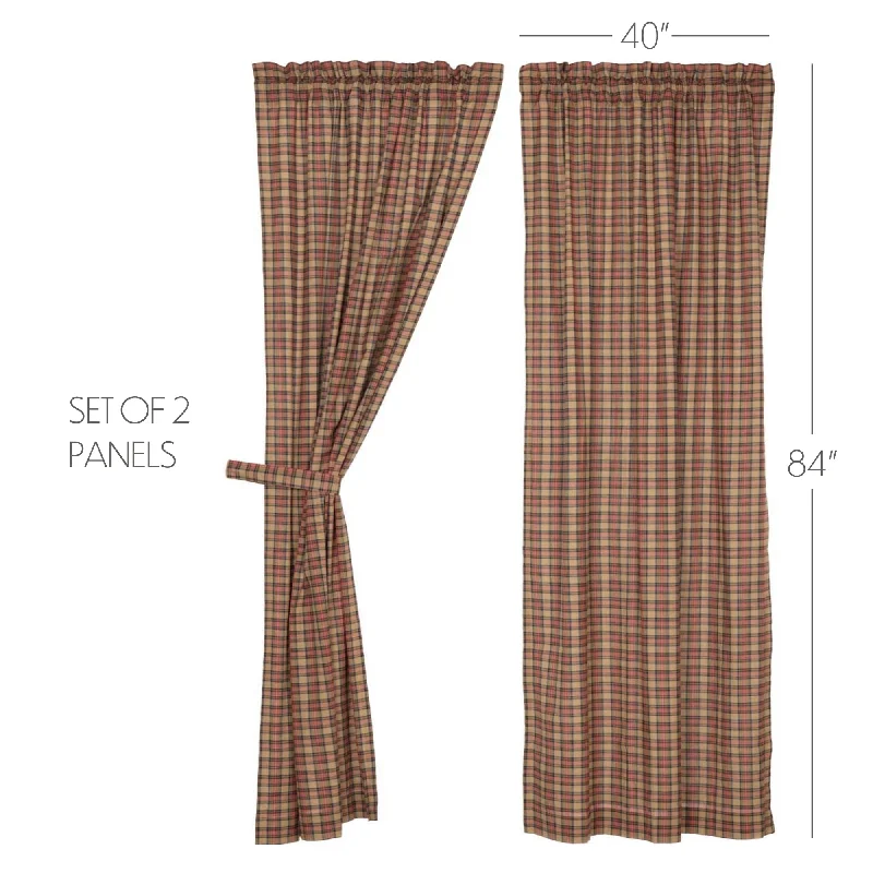 King - size bed skirts in solid colorsCrosswoods Panel Set of 2 84x40
