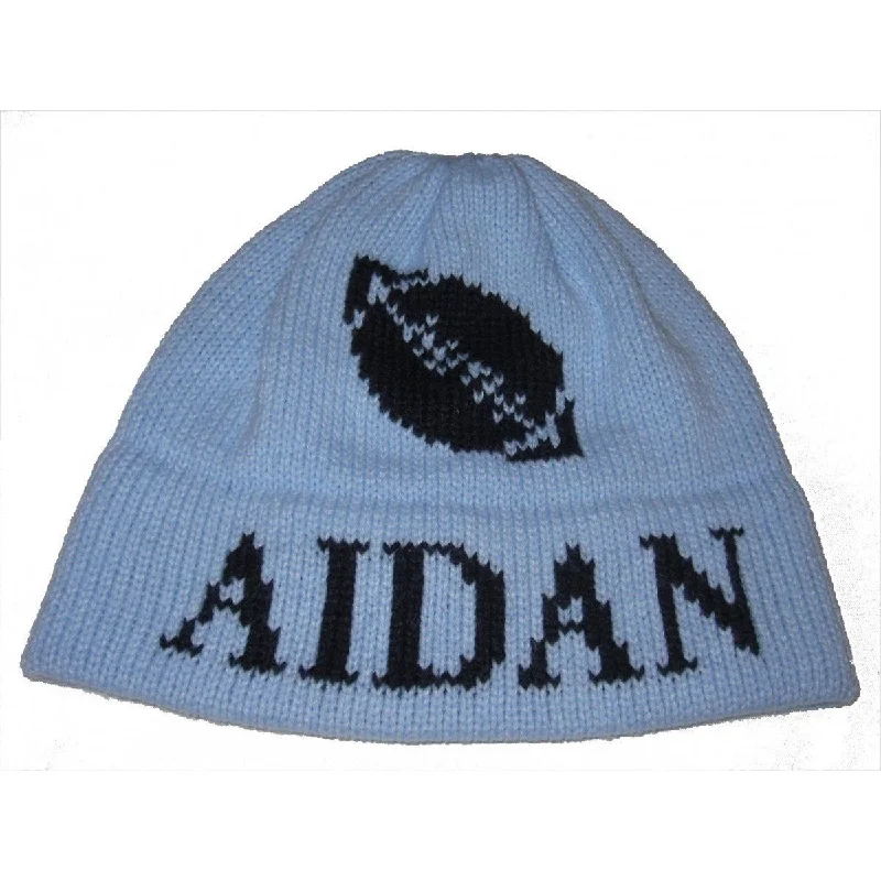 Wool - filled mattresses for natural insulation and moisture - wickingFootball Personalized Knit Hat