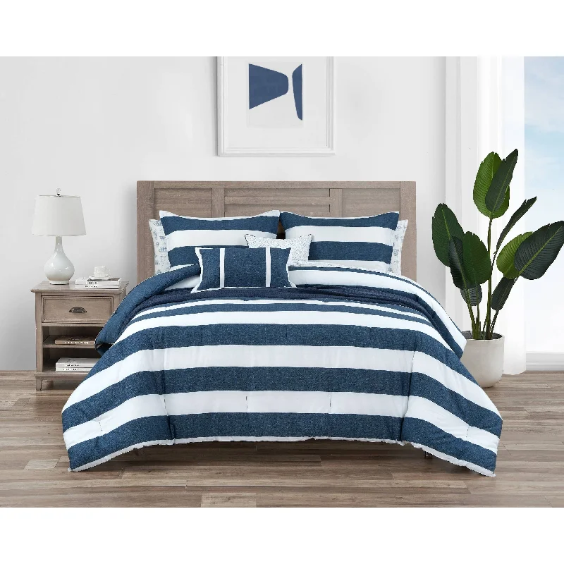 Latex - filled comforters with a bouncy texture and good supportNautica Highline Cotton Navy Comforter Bonus Set Latex - filled comforters with a bouncy texture and good supportNautica Highline Cotton Navy Comforter Bonus Set