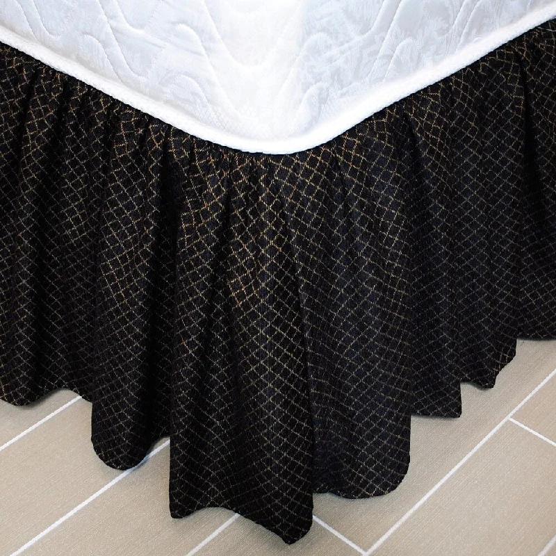 Bed skirts with a herringbone pattern for a sophisticated lookAustin Horn Classics Lismore Black Luxury Bed Skirt Bed skirts with a herringbone pattern for a sophisticated lookAustin Horn Classics Lismore Black Luxury Bed Skirt