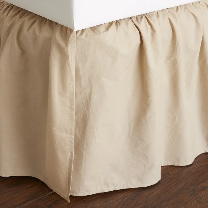 Bed skirts with a paisley print for an exotic feelBrighton Khaki Cotton 24-inch 3 Piece Tuck in Bed Skirt Bed skirts with a paisley print for an exotic feelBrighton Khaki Cotton 24-inch 3 Piece Tuck in Bed Skirt