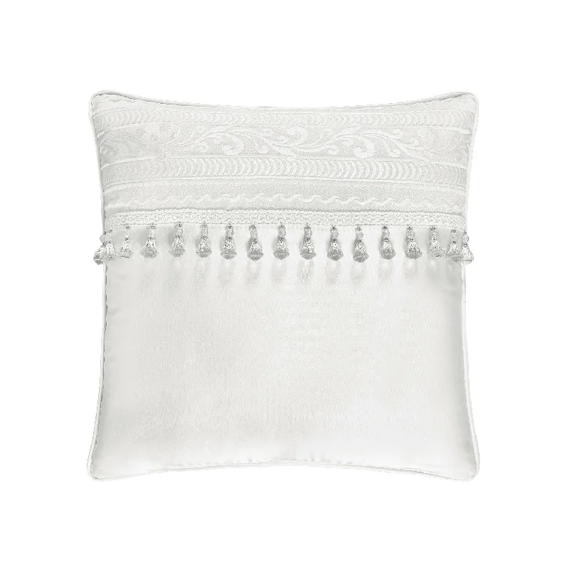 Soft and Fluffy Pillows for Bedroom ComfortBianco 18" Square Embellished Decorative Throw Pillow Soft and Fluffy Pillows for Bedroom ComfortBianco 18" Square Embellished Decorative Throw Pillow