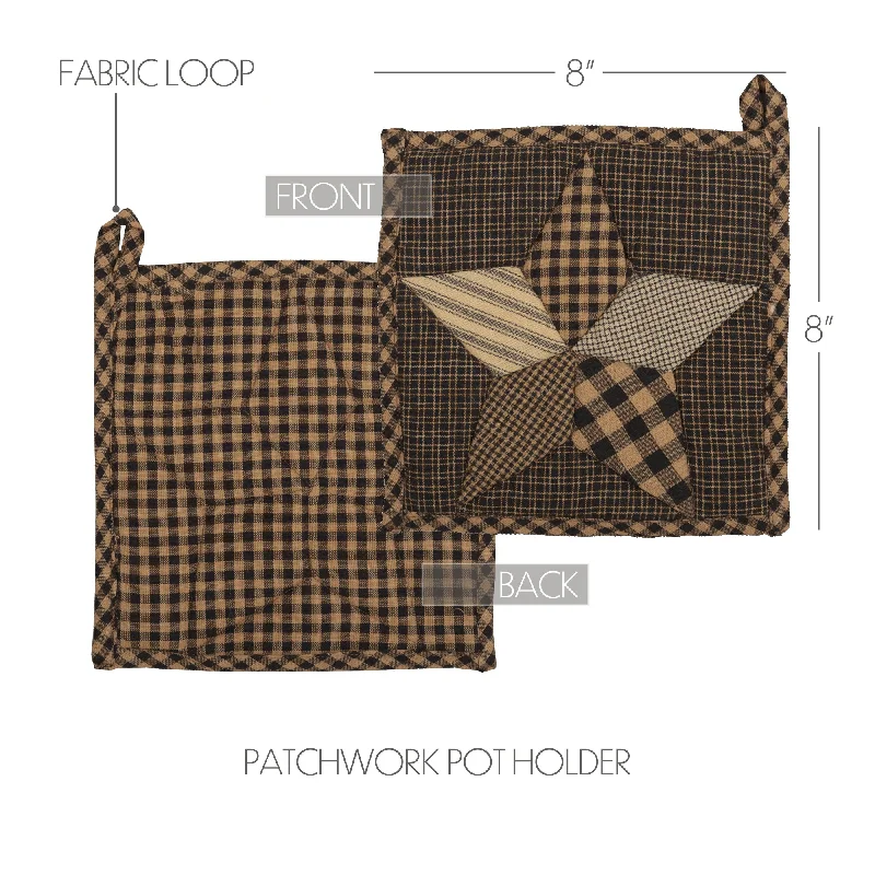 Bed skirts with a retro - style patternFarmhouse Star Pot Holder 8x8