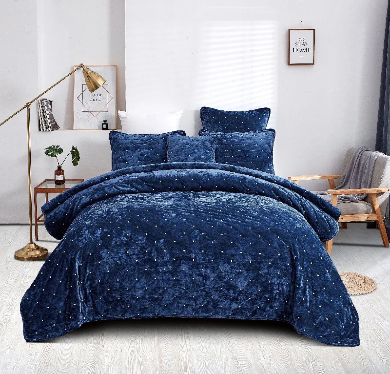 southwestern style bedspreads with native american patterns for a cultural touchTache Plush Dreams Dark Royal Blue Tufted Velvet Quilt Set (JHW-853DB) southwestern style bedspreads with native american patterns for a cultural touchTache Plush Dreams Dark Royal Blue Tufted Velvet Quilt Set (JHW-853DB)