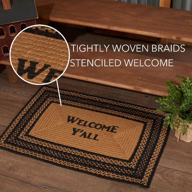 Bed skirts with a soft fleece lining for added comfortFarmhouse Jute Rug Rect Stencil Welcome Y'all w/ Pad 20x30 Bed skirts with a soft fleece lining for added comfortFarmhouse Jute Rug Rect Stencil Welcome Y'all w/ Pad 20x30
