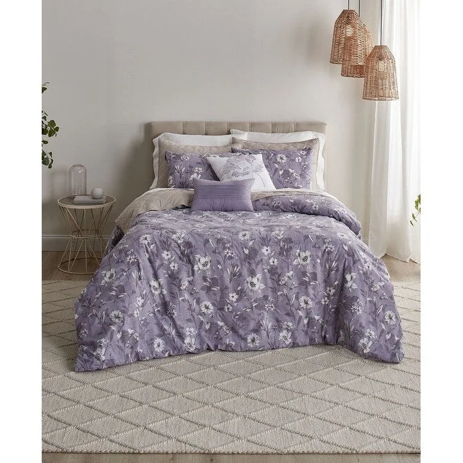 Full - size comforters suitable for full - sized beds in guest rooms or small bedroomsAnne Klein Halsbury Comforter Set Lavender Full - size comforters suitable for full - sized beds in guest rooms or small bedroomsAnne Klein Halsbury Comforter Set Lavender