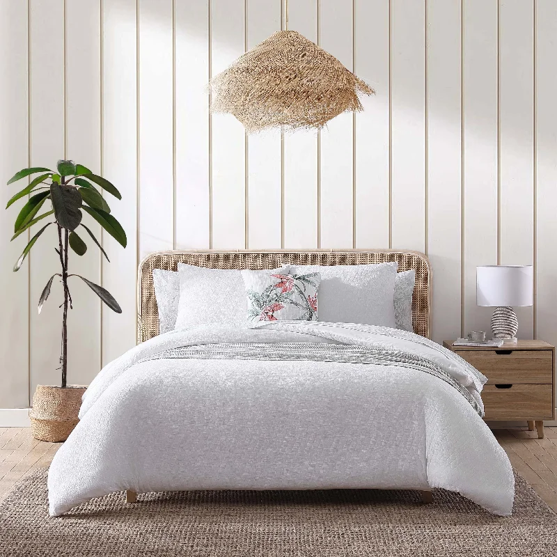 Synthetic - filled comforters like polyester for affordability and hypoallergenic propertiesTommy Bahama Wicker Solid White Comforter Set