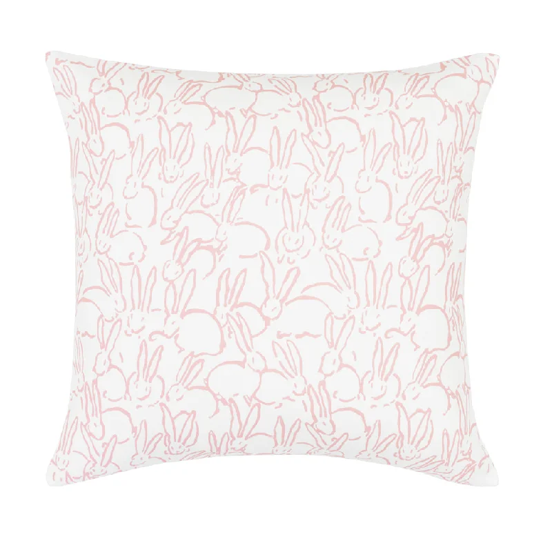 Decorative Pillows for Living Room MakeoverThe Pink Bunnies Square Throw Pillow