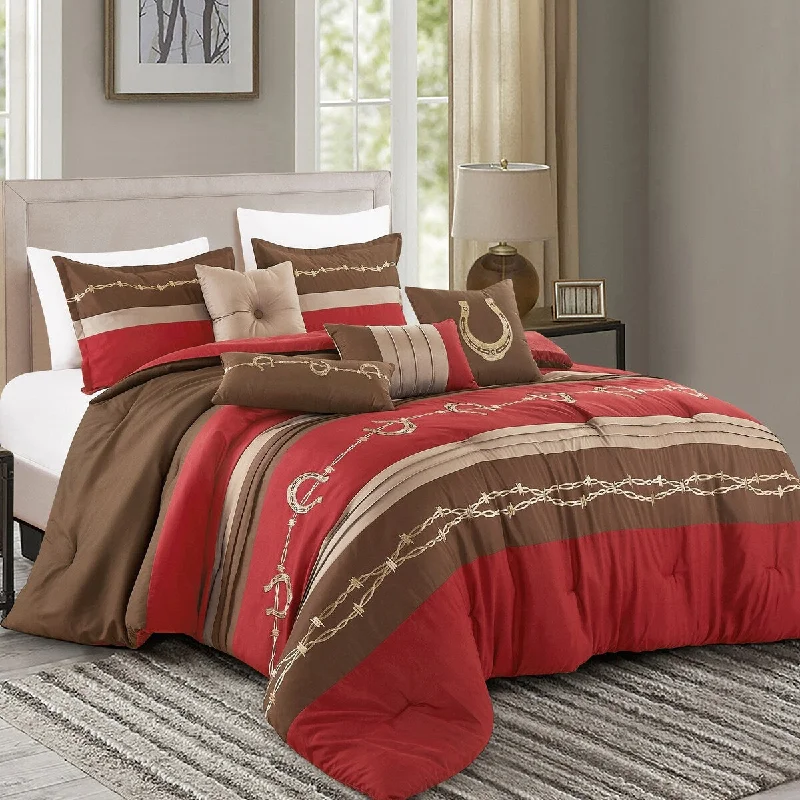 Full - size comforters suitable for full - sized beds in guest rooms or small bedroomsJiera Luxury 7 Piece Comforter Full - size comforters suitable for full - sized beds in guest rooms or small bedroomsJiera Luxury 7 Piece Comforter