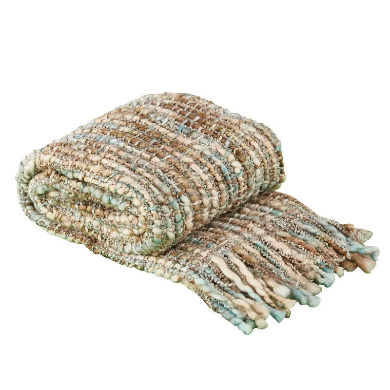 Round Pillows for Boho-Style InteriorsChunny Throw - Mist 50x60 Park Designs