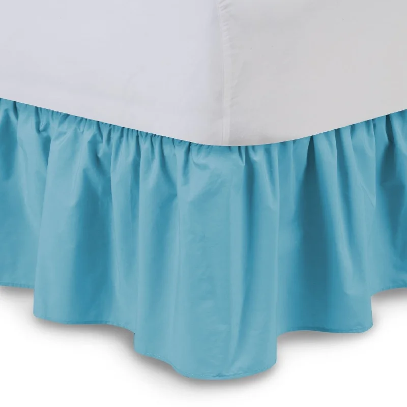 Bed skirts with a metallic thread for a touch of glamourHarmony Lane Ruffled 21-inch Drop Bed Skirt Bed skirts with a metallic thread for a touch of glamourHarmony Lane Ruffled 21-inch Drop Bed Skirt