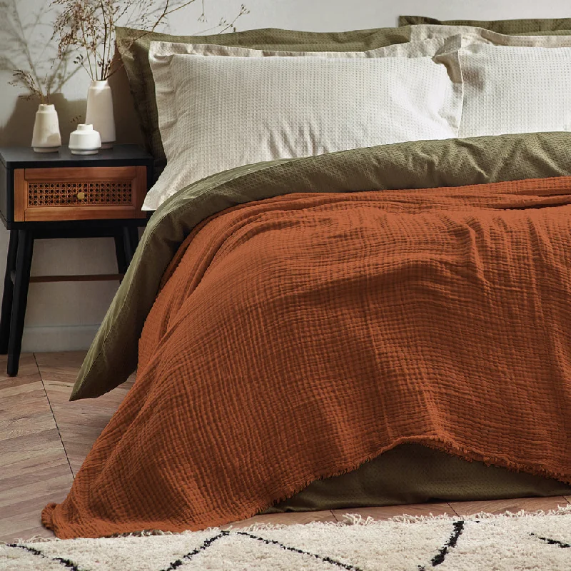 minimalist japanese style bedspreads with simple and clean linesLark Muslin Cotton Oversized Throw Pecan minimalist japanese style bedspreads with simple and clean linesLark Muslin Cotton Oversized Throw Pecan