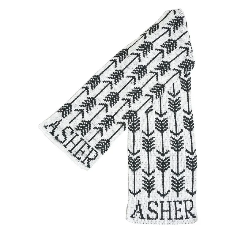 Gel - infused memory foam mattresses for cooler sleepArrows and Arrows Personalized Knit Scarf
