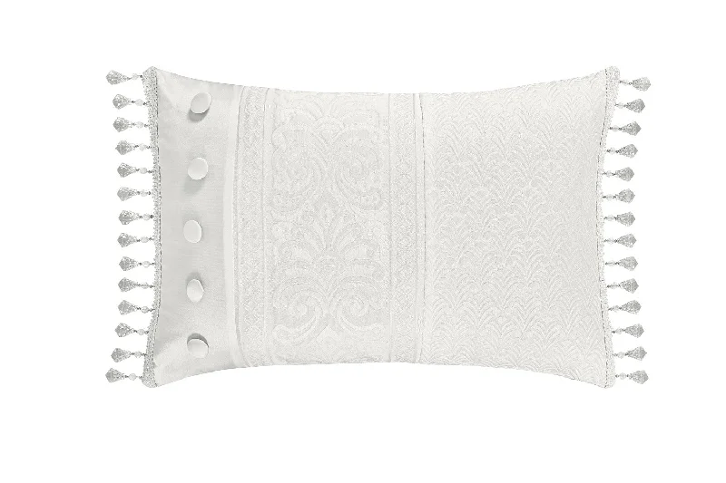 Silk Pillows for Smooth Skin and HairBianco Boudoir Decorative Throw Pillow