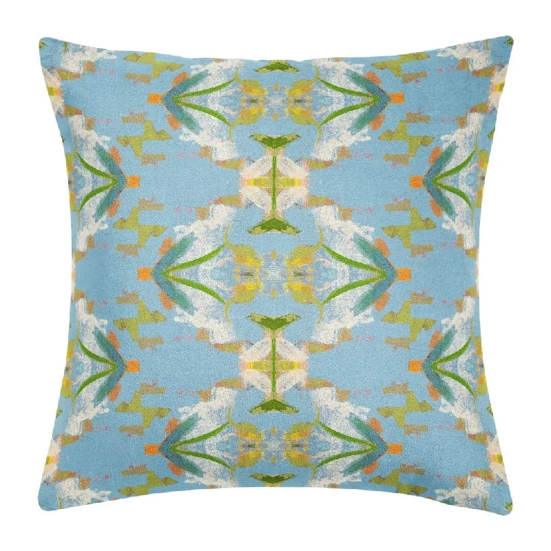 Lumbar Support Pillows for Car SeatsEnglish Garden Blue 22x22 Pillow