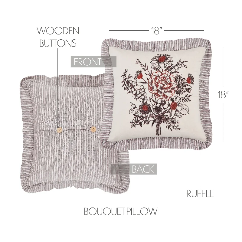 Bed skirts in pastel shades for a delicate lookFlorette Floral Bouquet Ruffled Pillow 18x18 Bed skirts in pastel shades for a delicate lookFlorette Floral Bouquet Ruffled Pillow 18x18
