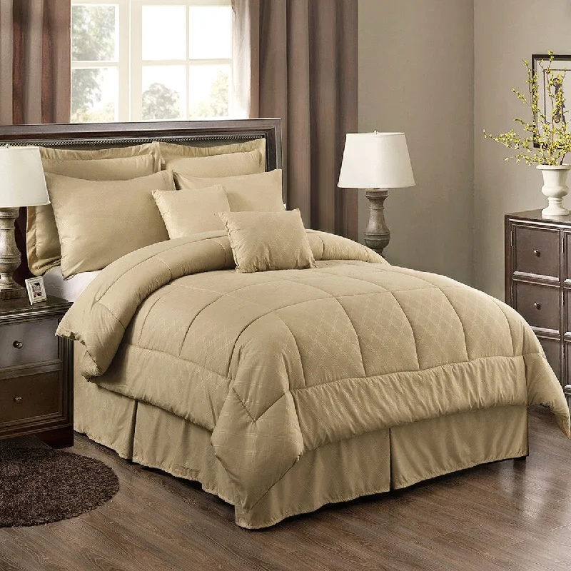 Wool - filled comforters with natural moisture - wicking and temperature - regulating featuresTaupe Plaid Comforter Set Wool - filled comforters with natural moisture - wicking and temperature - regulating featuresTaupe Plaid Comforter Set