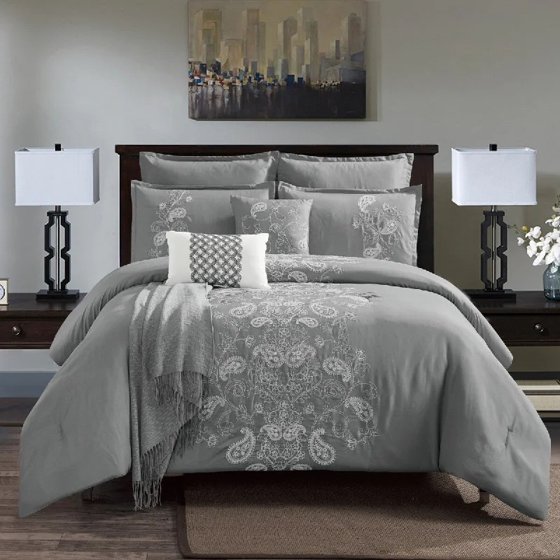 Goose down comforters known for their superior quality and insulationAdelpho Luxury 8 Piece Comforter Set