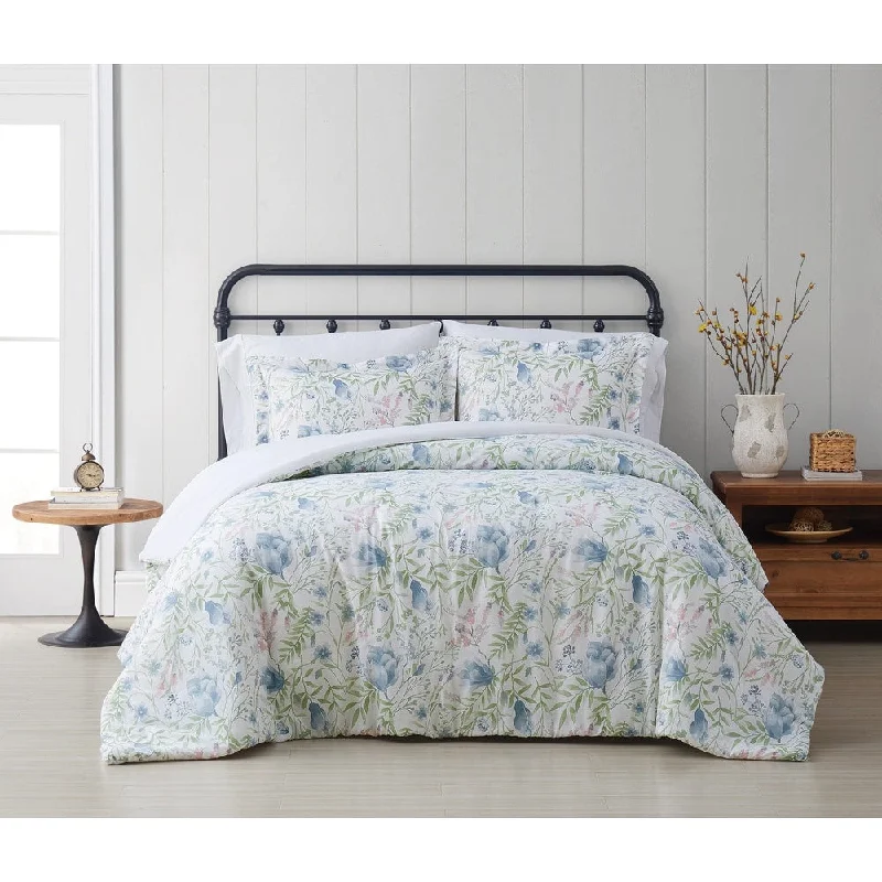 Bamboo - fiber - filled comforters with antibacterial and breathable qualitiesCottage Classics Field Floral 3 Piece Comforter Set Bamboo - fiber - filled comforters with antibacterial and breathable qualitiesCottage Classics Field Floral 3 Piece Comforter Set
