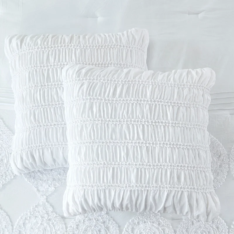 Full - size comforters suitable for full - sized beds in guest rooms or small bedroomsModern Threads Valeria 8-Piece Embroidered Comforter Set