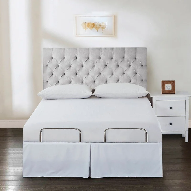 Bed skirts with a modern minimalist designBed Maker's Adjustable Bed Wrap-Around 15" Tailored Bedskirt Bed skirts with a modern minimalist designBed Maker's Adjustable Bed Wrap-Around 15" Tailored Bedskirt