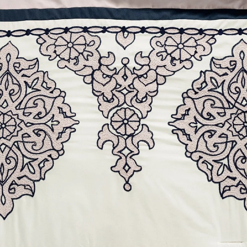 Microfiber - filled comforters that are lightweight and easy to care forGracewood Hollow Heco 7-piece Embroidered Comforter Set