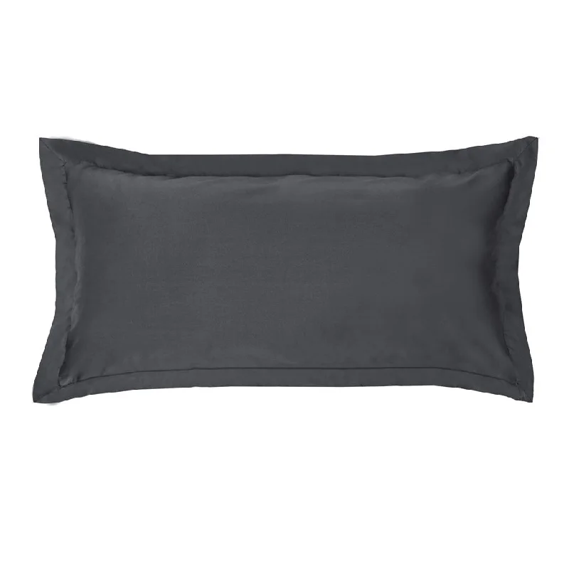 Cotton Pillows for Natural ComfortPeninsula Charcoal Grey Throw Pillow