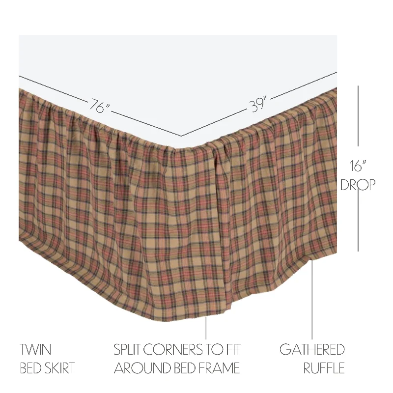 Bed skirts with a soft fleece lining for added comfortCrosswoods Twin Bed Skirt 39x76x16 Bed skirts with a soft fleece lining for added comfortCrosswoods Twin Bed Skirt 39x76x16