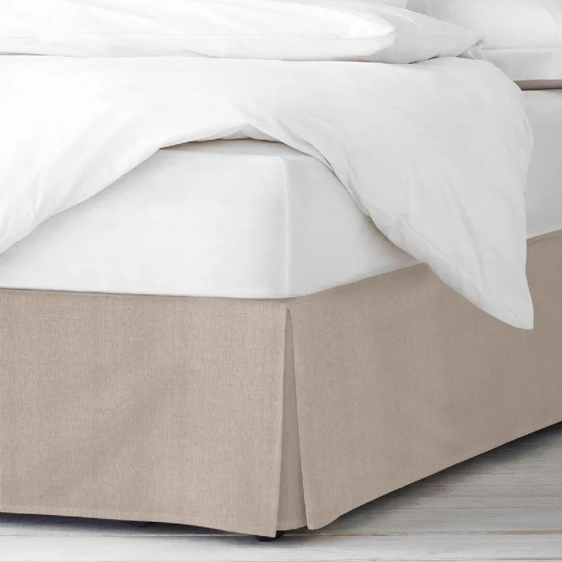 Checkered bed skirts for a classic pattern6ix Tailors Elsie Natural Bedskirt
