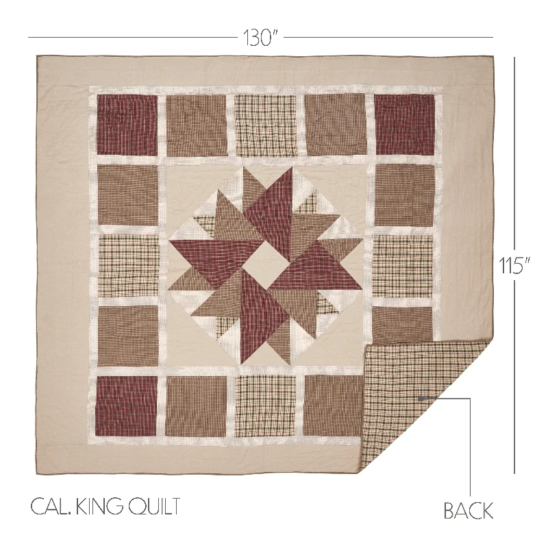 Bed skirts with a flannel material for a cozy winter optionCider Mill California King Quilt 130Wx115L Bed skirts with a flannel material for a cozy winter optionCider Mill California King Quilt 130Wx115L