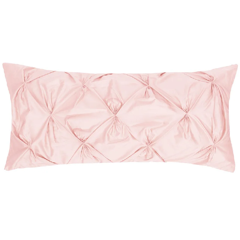 Back Support Pillows for Office ChairsPink Pintuck Throw Pillow