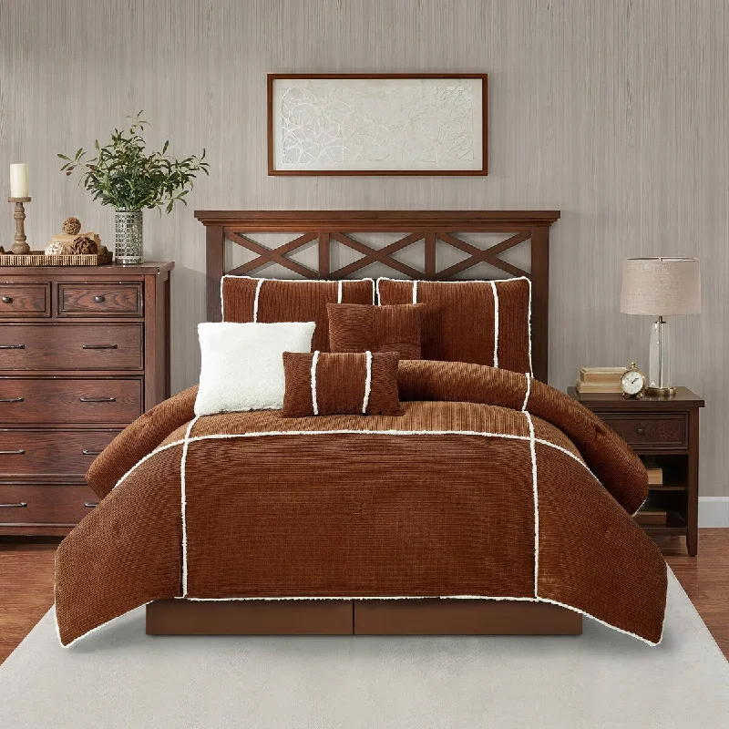 King - size comforters to fit large king - sized beds perfectlyNanshing Ingrid 7 Piece Cabin, Modern Comforter Set