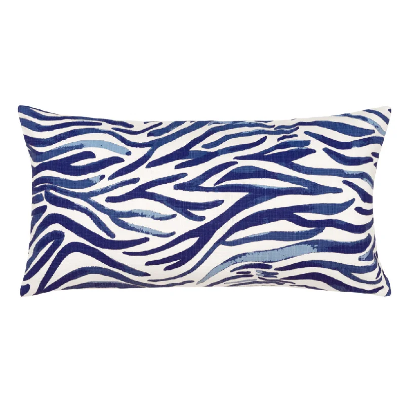 Bolster Pillows for Sofa DecorationBlue Watercolor Reef Throw Pillow