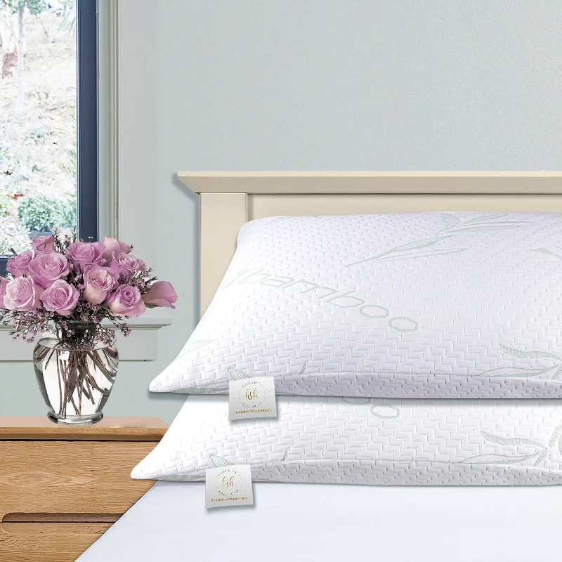 Soft and Fluffy Pillows for Bedroom ComfortHome Sweet Home Hypoallergenic Memory-Foam Rayon from Bamboo Pillow Soft and Fluffy Pillows for Bedroom ComfortHome Sweet Home Hypoallergenic Memory-Foam Rayon from Bamboo Pillow
