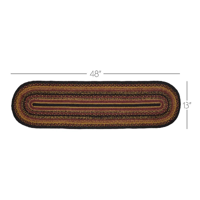 Bed skirts with a wrinkle - resistant fabricHeritage Farms Jute Oval Runner 13x48