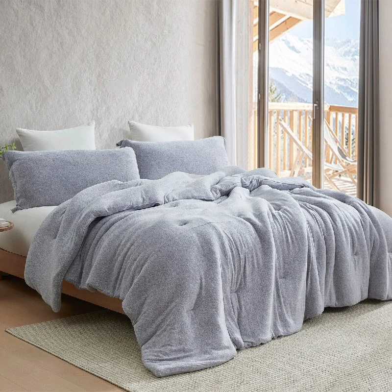 Microfiber - filled comforters that are lightweight and easy to care forSweater Weather - Coma Inducer® Oversized Comforter Set - Nightfall Navy Snow