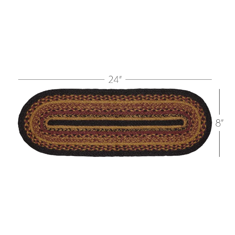 Bed skirts with a eco - friendly materialHeritage Farms Jute Oval Runner 8x24