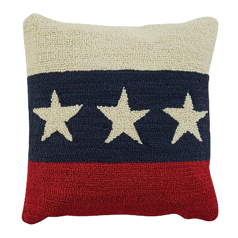 Round Pillows for Boho-Style InteriorsAmericana Star Pillow with Feather Insert 18"x18" - Park Designs Round Pillows for Boho-Style InteriorsAmericana Star Pillow with Feather Insert 18"x18" - Park Designs
