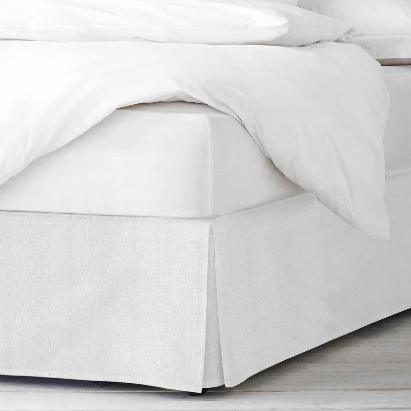 Bed skirts with a ruffled tiered design6ix Tailors Elsie White Bedskirt