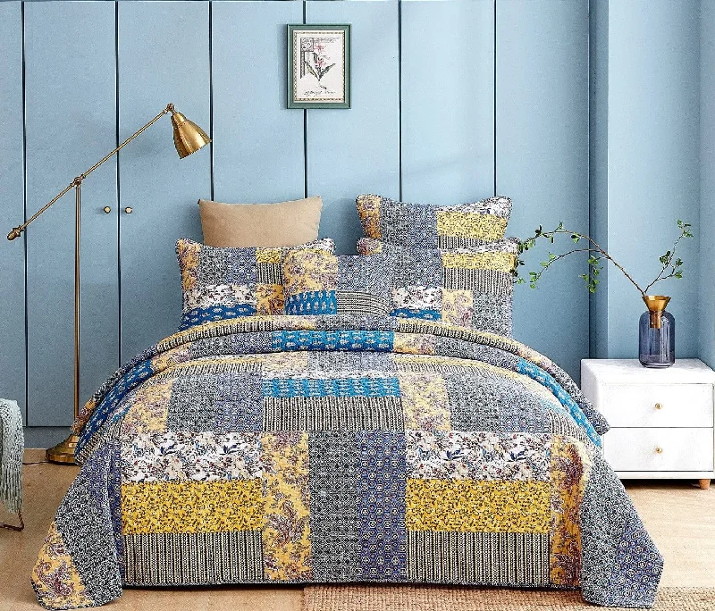 asian - inspired bedspreads with traditional motifs such as cherry blossoms or dragons for a zen atmosphereDaDa Bedding Honey Cove Garden Floral Paisley Cottage Patchwork Bedspread Set (JHW-957) asian - inspired bedspreads with traditional motifs such as cherry blossoms or dragons for a zen atmosphereDaDa Bedding Honey Cove Garden Floral Paisley Cottage Patchwork Bedspread Set (JHW-957)