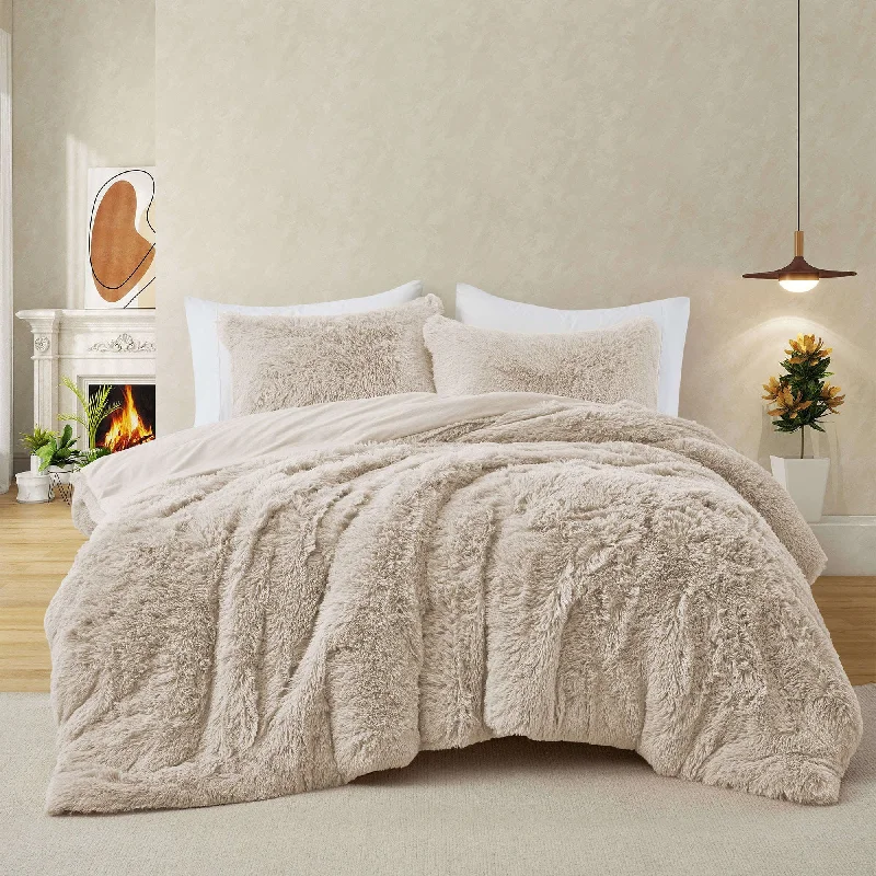 Queen - size comforters for standard queen - sized mattressesFluffy Shaggy Reversible Faux Fur Comforter Set, Fuzzy Plush Bedding Set Queen - size comforters for standard queen - sized mattressesFluffy Shaggy Reversible Faux Fur Comforter Set, Fuzzy Plush Bedding Set