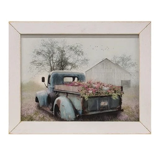 Velvet bed skirts for a luxurious and elegant appearanceMisty Morning Delivery Print 12" x 16" White Wash Frame