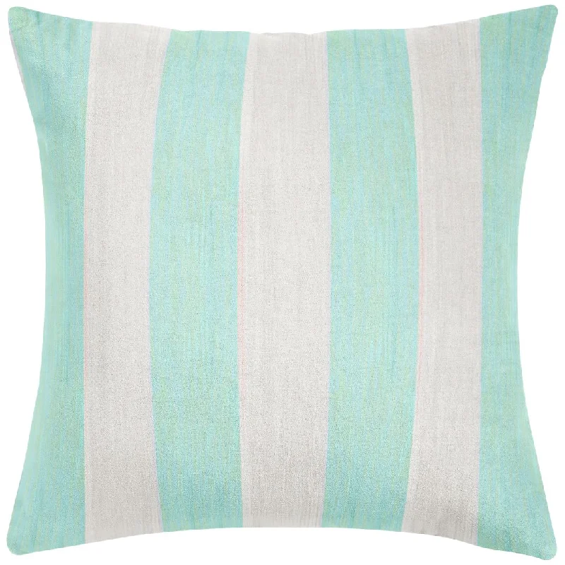 Round Pillows for Boho-Style InteriorsVersailles Stripe Aqua 26x26 Pillow