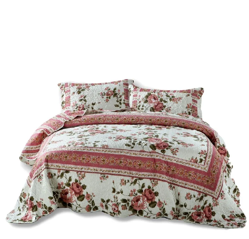 art deco bedspreads with geometric patterns for a retro - inspired bedroomDaDa Bedding Cottage Vintage Pink Mauve Roses Floral Quilted Bedspread Set - Twin Size (KBJ1627) art deco bedspreads with geometric patterns for a retro - inspired bedroomDaDa Bedding Cottage Vintage Pink Mauve Roses Floral Quilted Bedspread Set - Twin Size (KBJ1627)